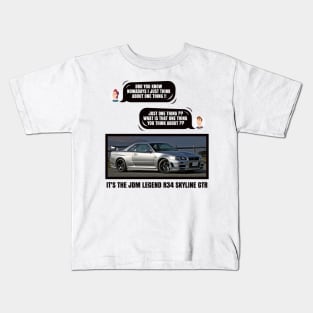 R34 Skyline GTR Kids T-Shirt